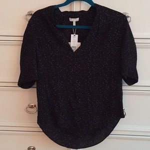 Hearts pattern Joie top NWT